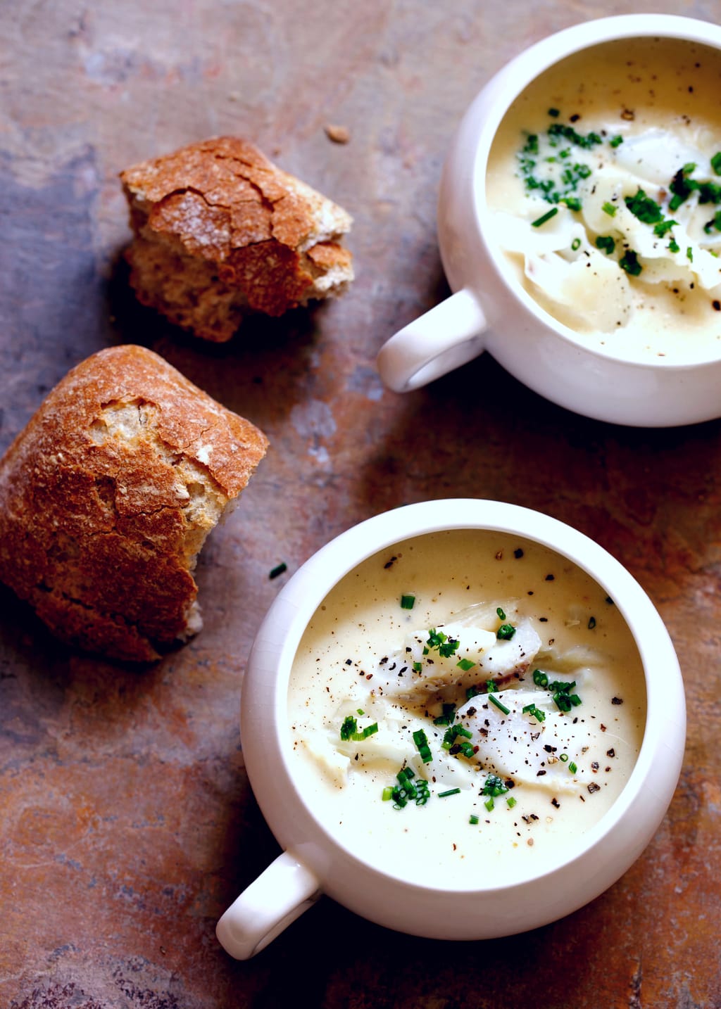 Cullen skink, a creamy Scottish soup with smoked haddock