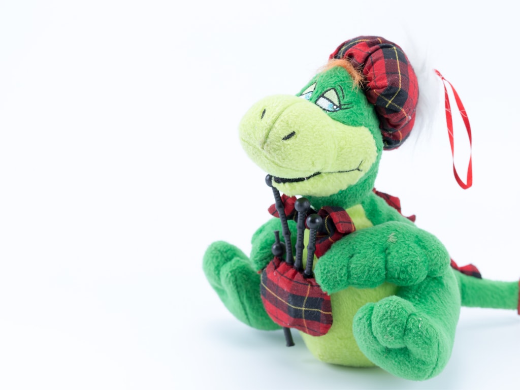 Loch Ness monster stuffed toy
