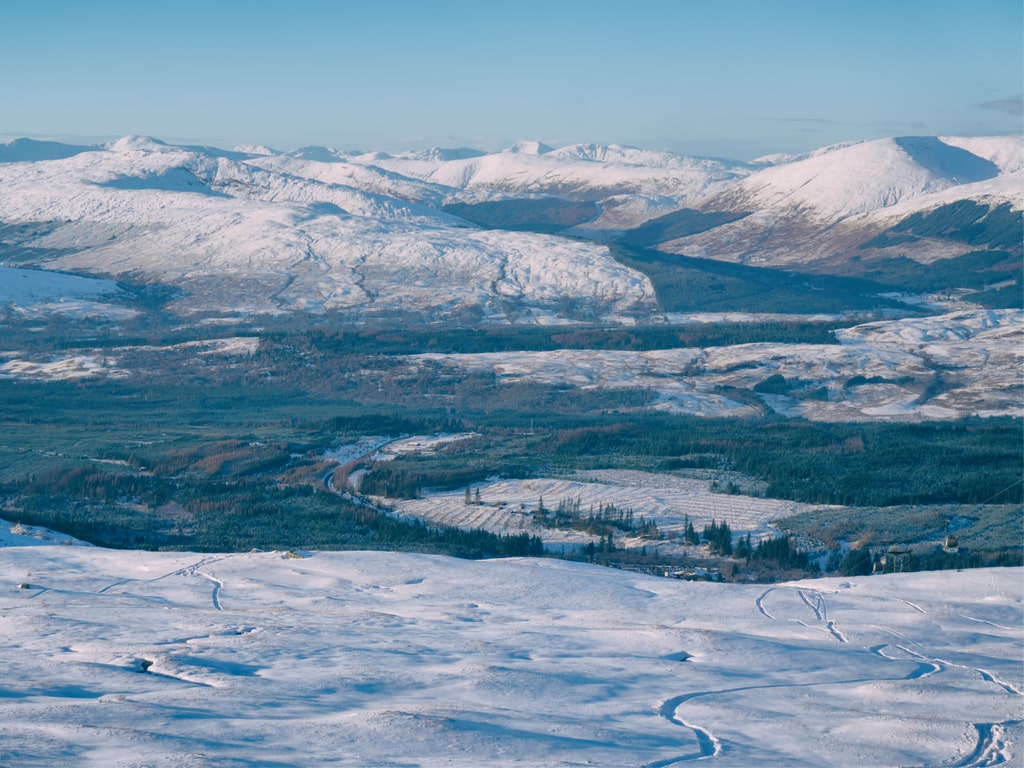 Ski Resort of Nevis Range During Winter, Scotland