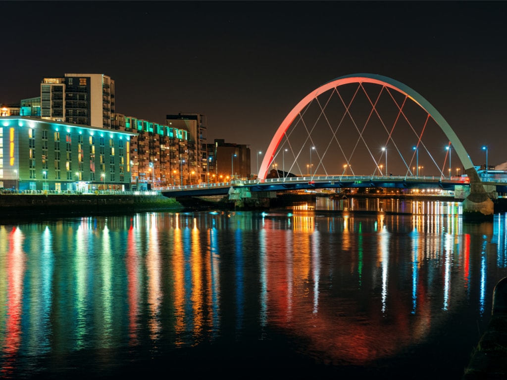 Clyde River Passing Through Glasgow