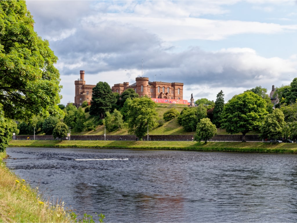 Inverness Castle Looking over the River Ness